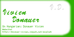 vivien donauer business card